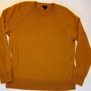 J. Crew Lambswool blend Sweater XL Mustard Yellow